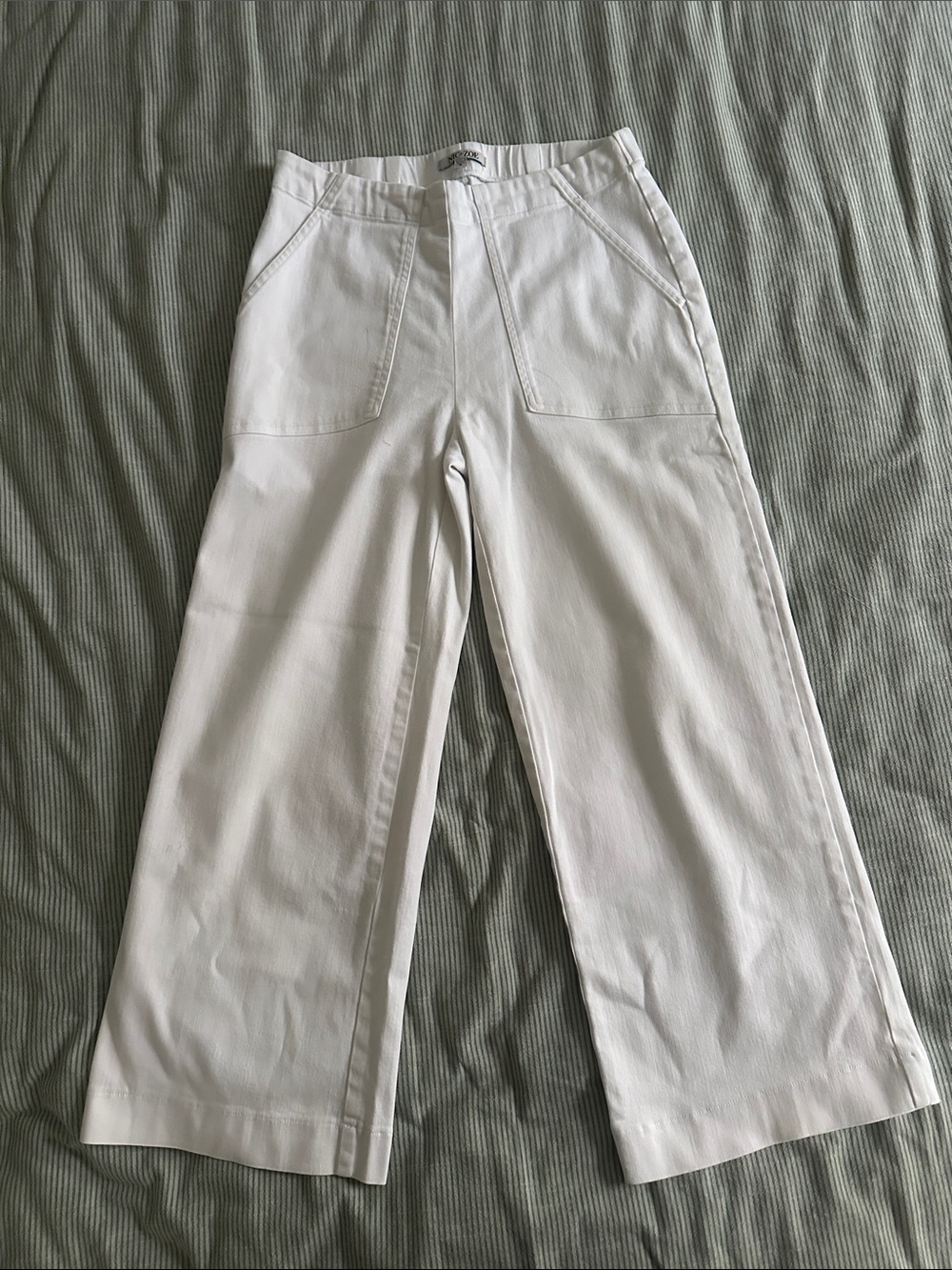 NIC+ZOE White Wide-Leg Chinos
